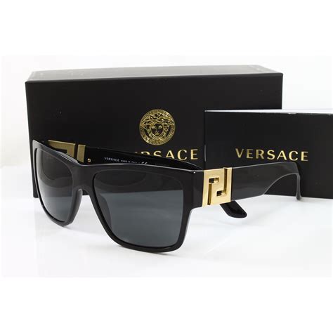 unisex black versace sunglasses.